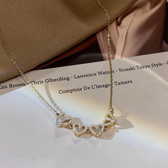 Heart Clover Magnet Necklace