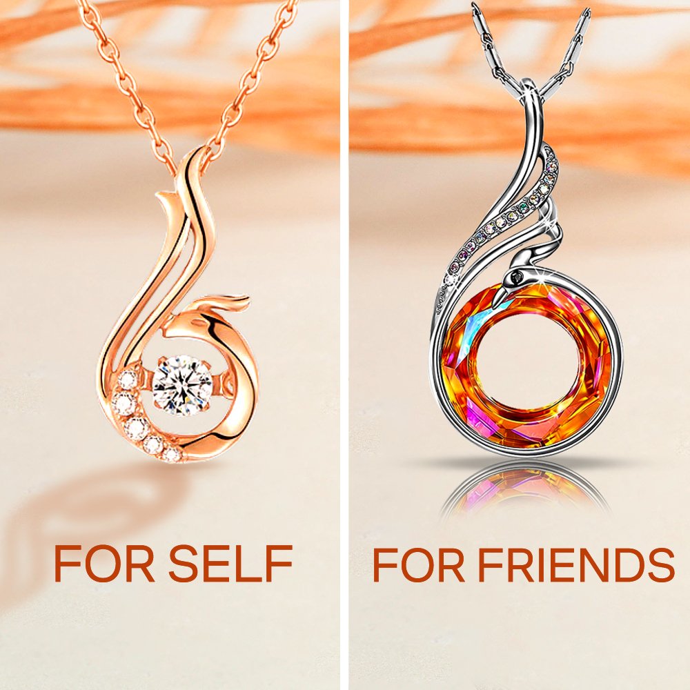 S925 Phoenix Dancing Necklace