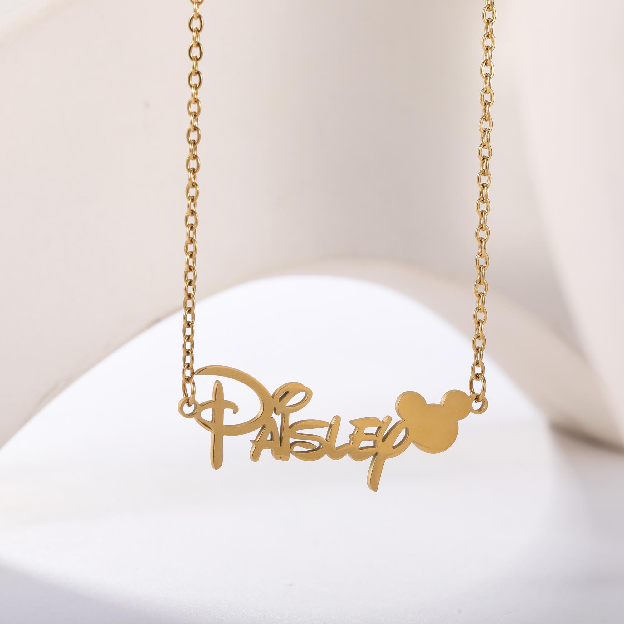 Personalized Classic Cartoon Princess Style Name Necklace