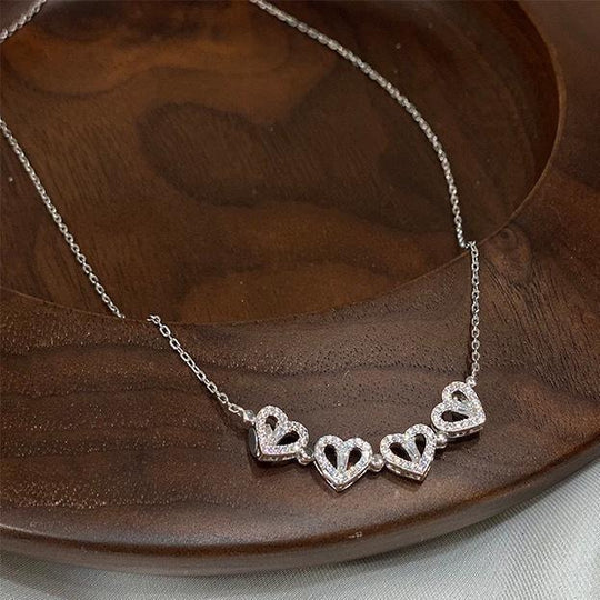 Heart Clover Magnet Necklace