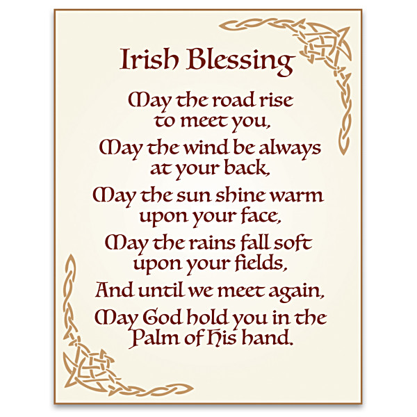 "Irish Blessing" Emerald And Diamond Celtic Cross Ring