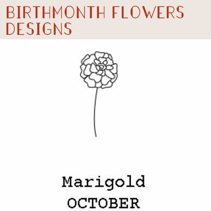 Dainty Name Necklace With Birth Flower