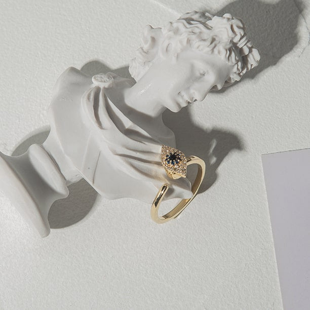 Evil Eye Adjustable Ring