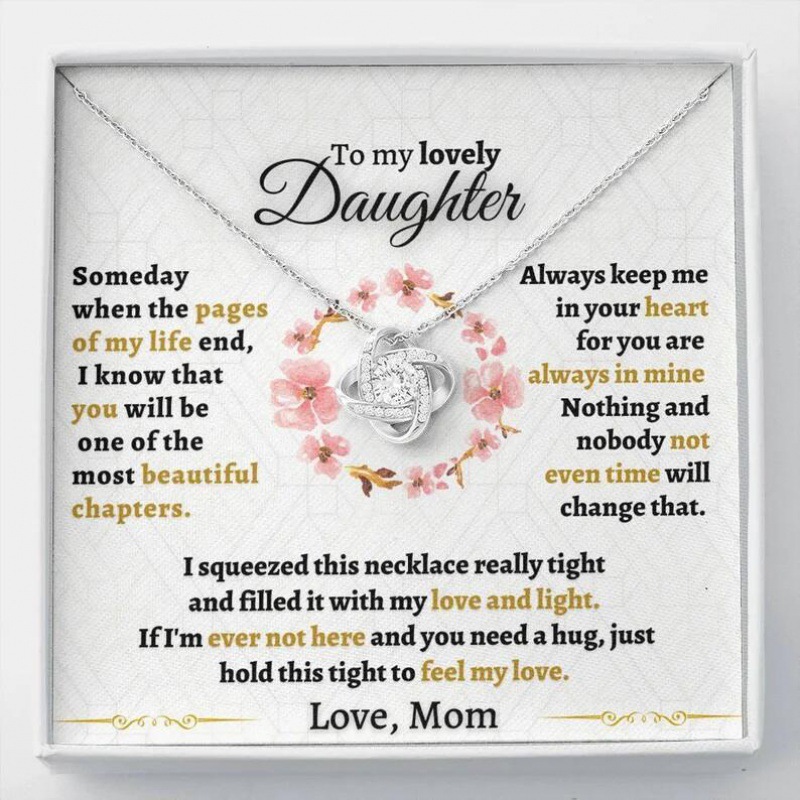  To My Daughter - Love Knot Necklace - Proud That You Are My Daughter