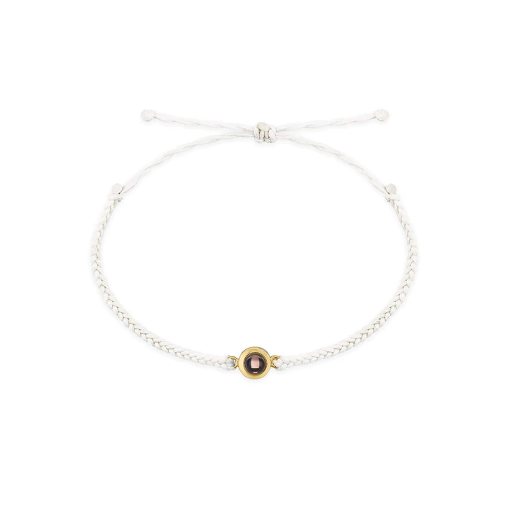 Personalized Circle Hidden Photo Projection Bracelet