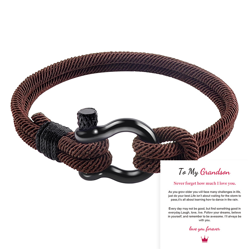 For Son - Mother and Son Forever linked together knot bracelet