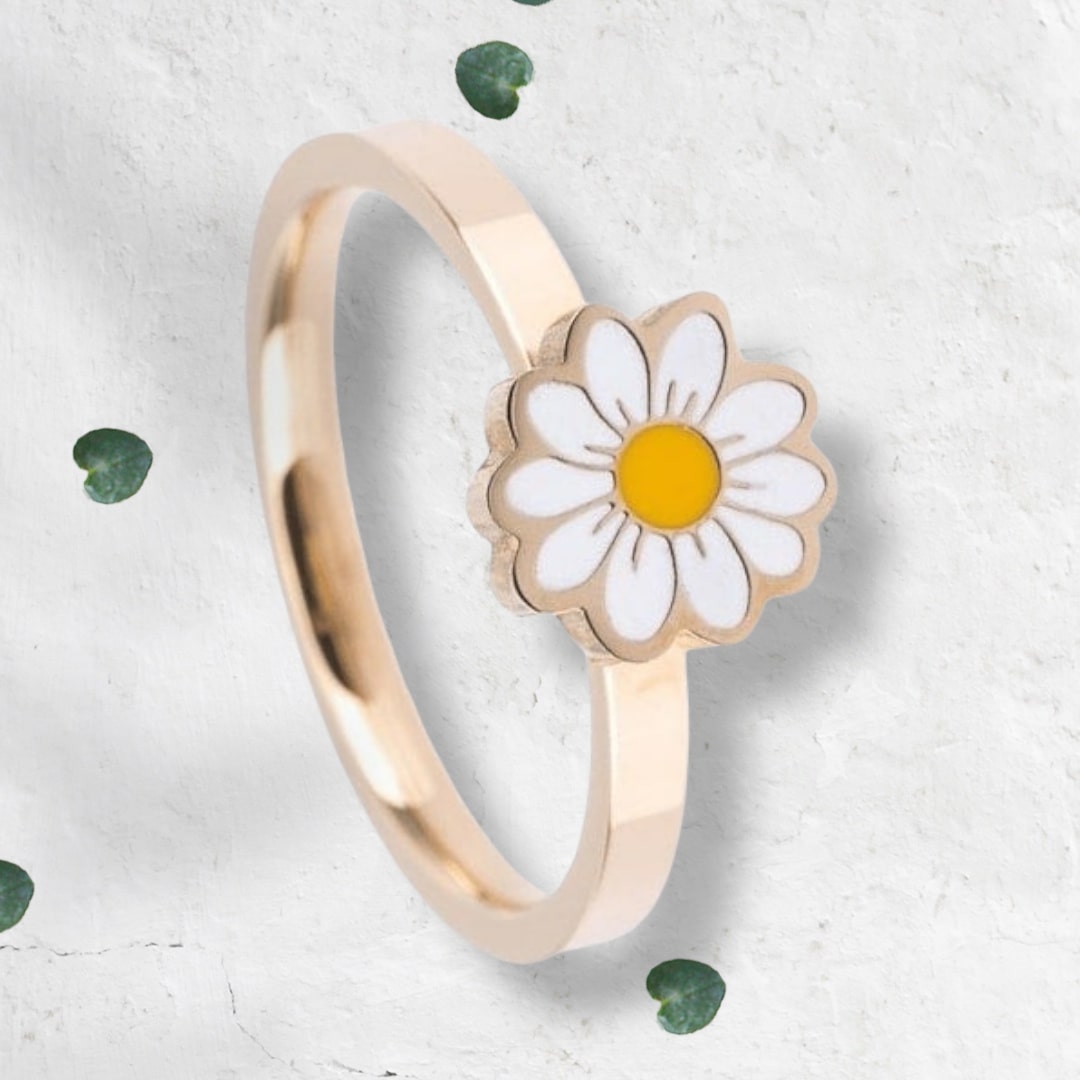 Daisy Anxiety Fidget Adjustable Ring