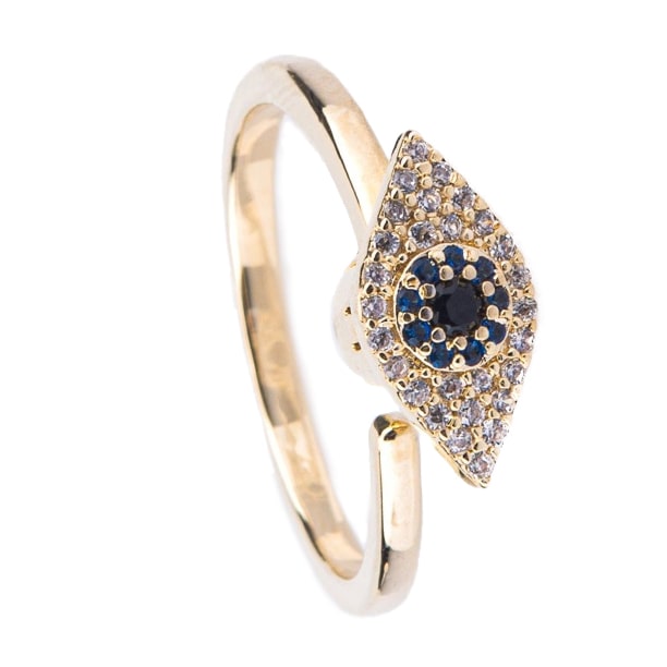 Evil Eye Adjustable Ring