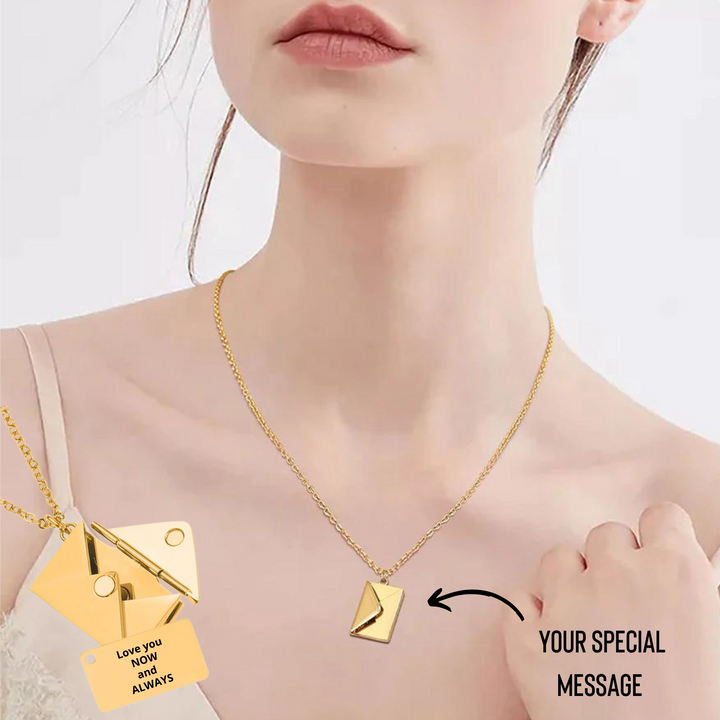 Engraved Little Message Necklace