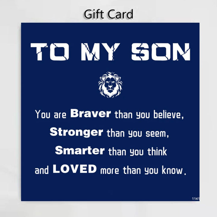 For Son - I love you until infinity runs out infinity leather bracelet