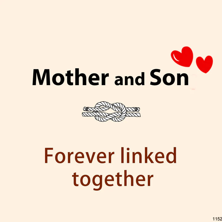 For Son - Mother and Son Forever linked together knot bracelet