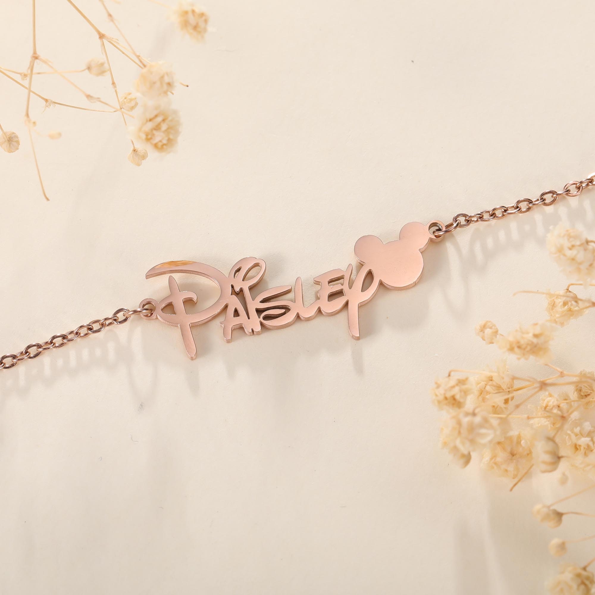 Personalized Classic Cartoon Princess Style Name Necklace