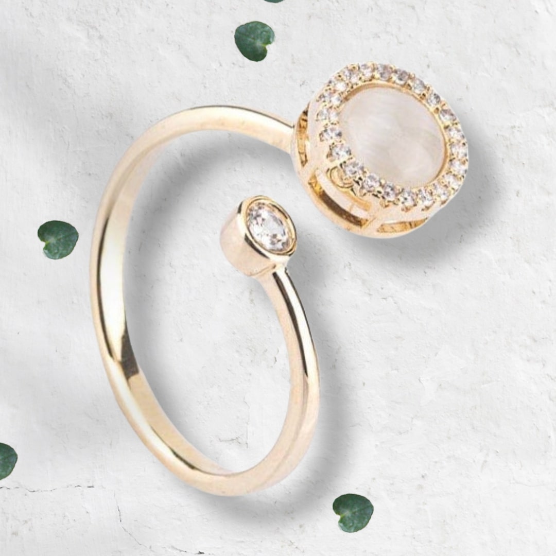 Cat Eye Spinning Adjustable Ring