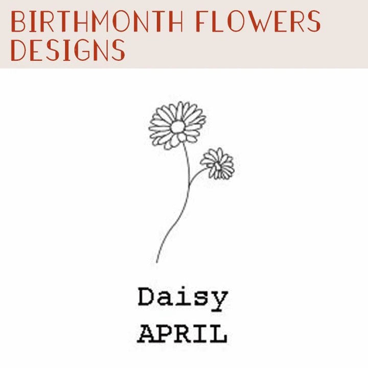 Dainty Name Necklace With Birth Flower