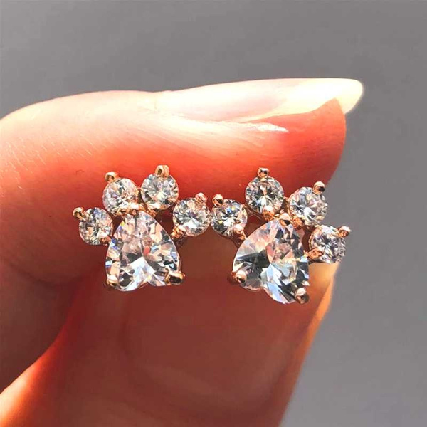  Paw Shape Earrings 
