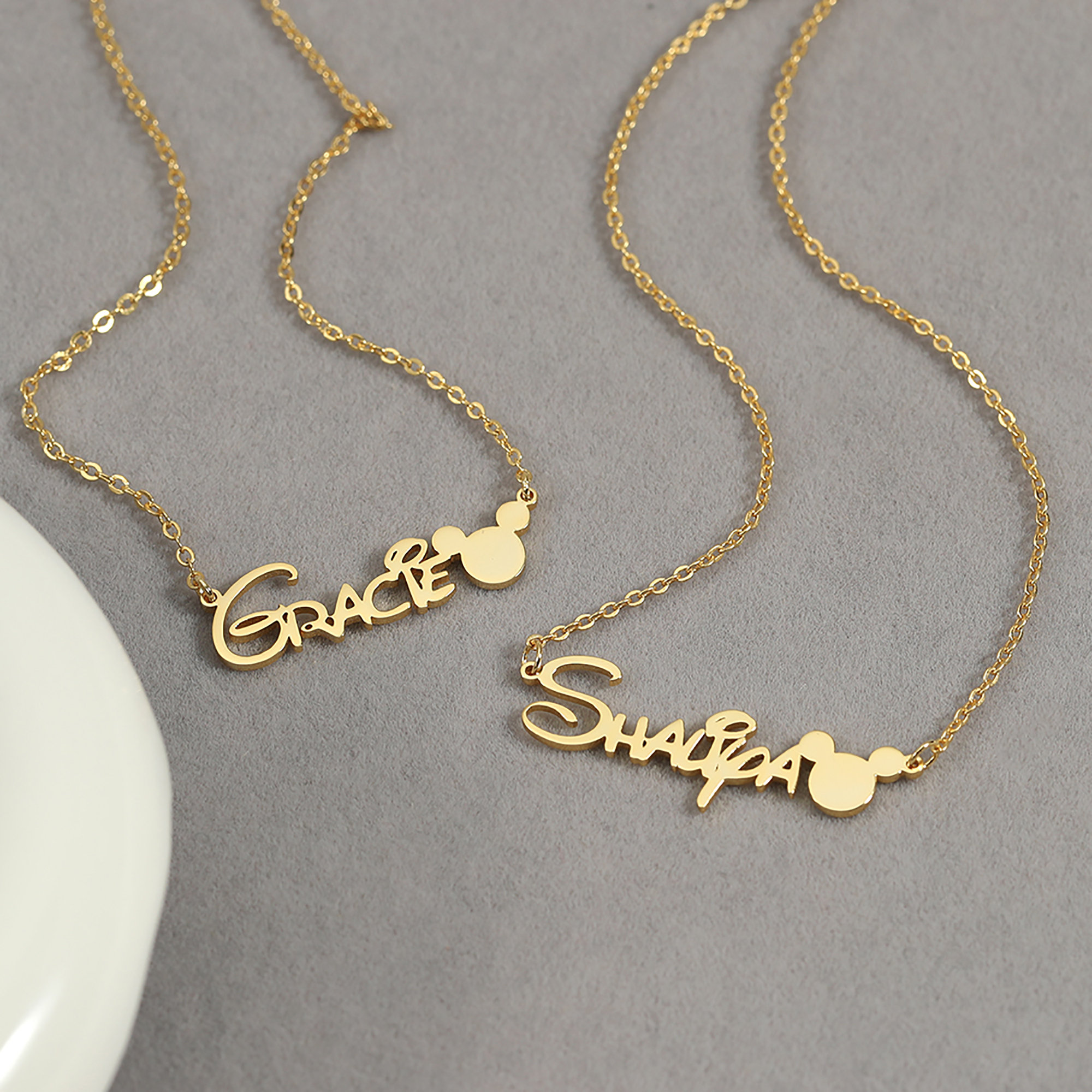Personalized Classic Cartoon Princess Style Name Necklace