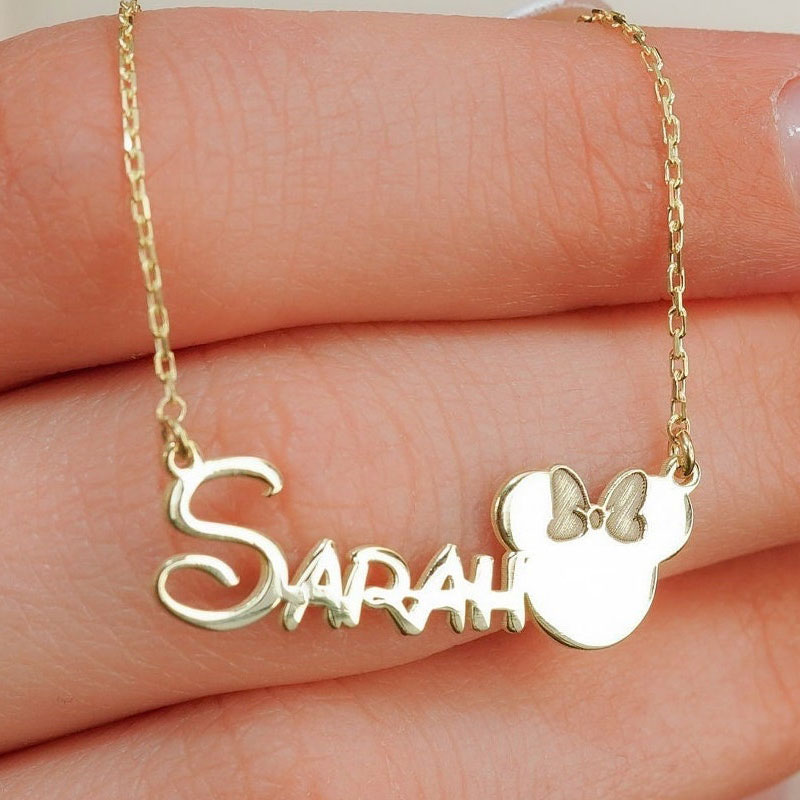 Personalized Classic Girl Princess Style Name Necklace