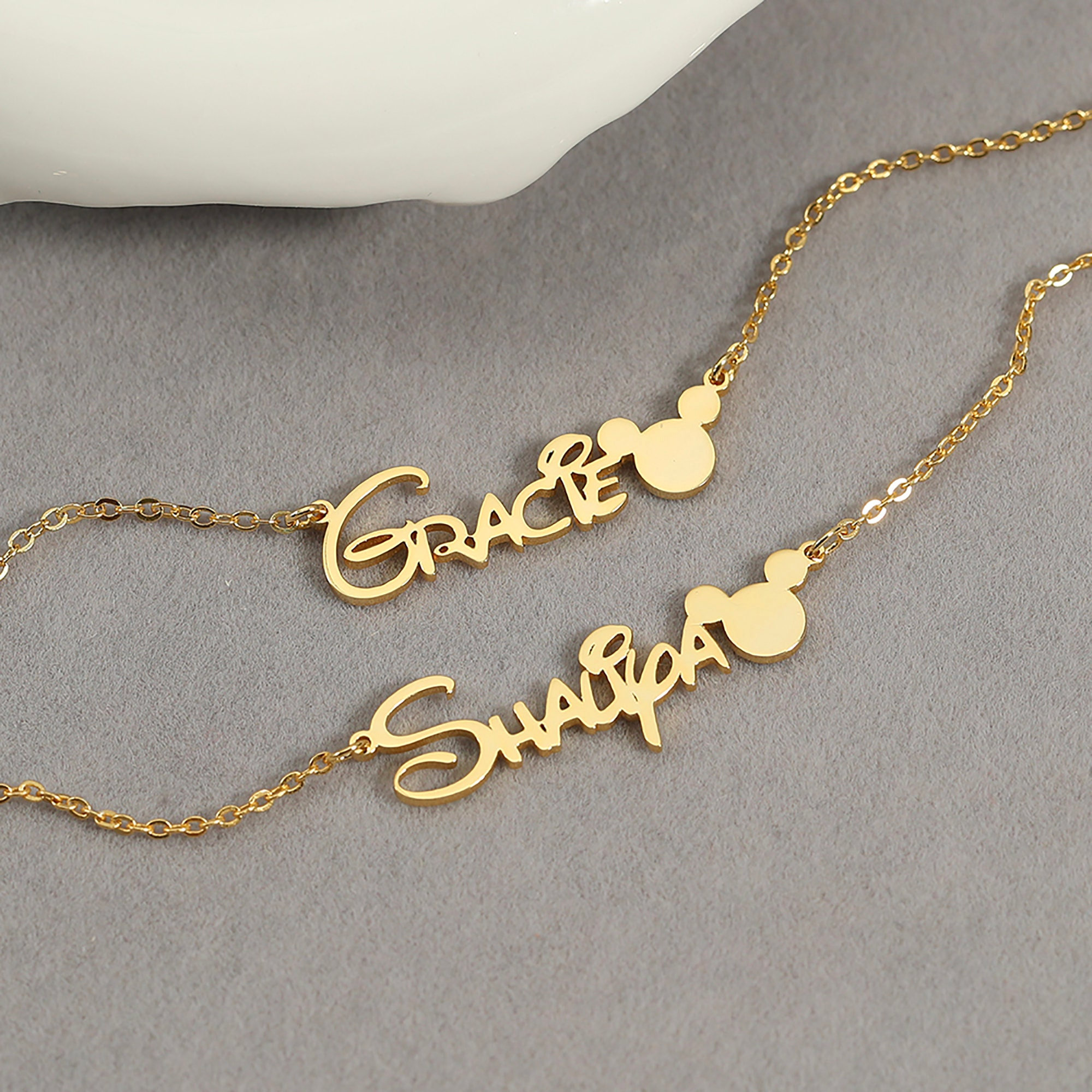 Personalized Classic Cartoon Princess Style Name Necklace