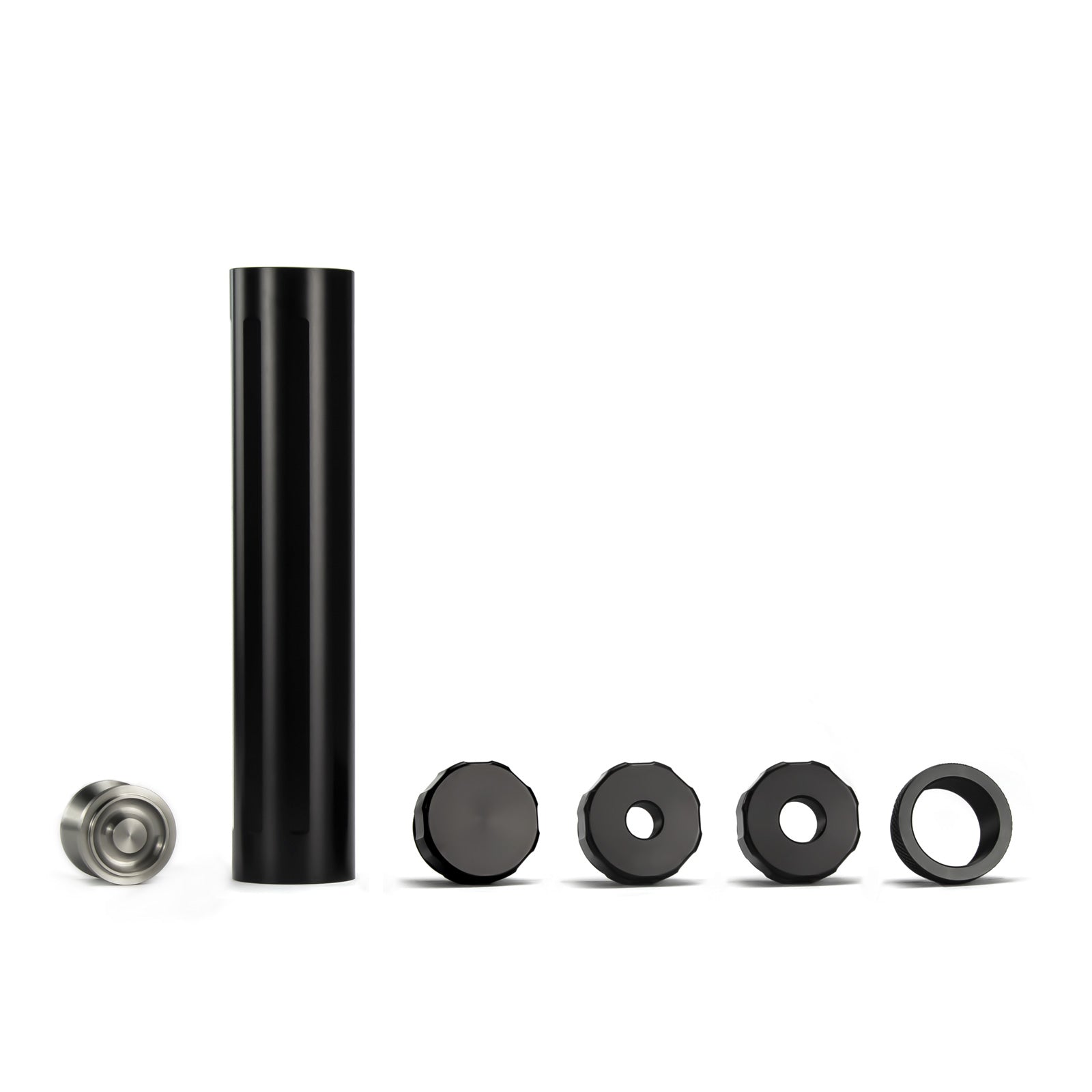 D Cell K Cup Stainless Steel Solvent Trap Tube Kit | 9inch 1.06OD 1/2x28 + 5/8x24 Thread