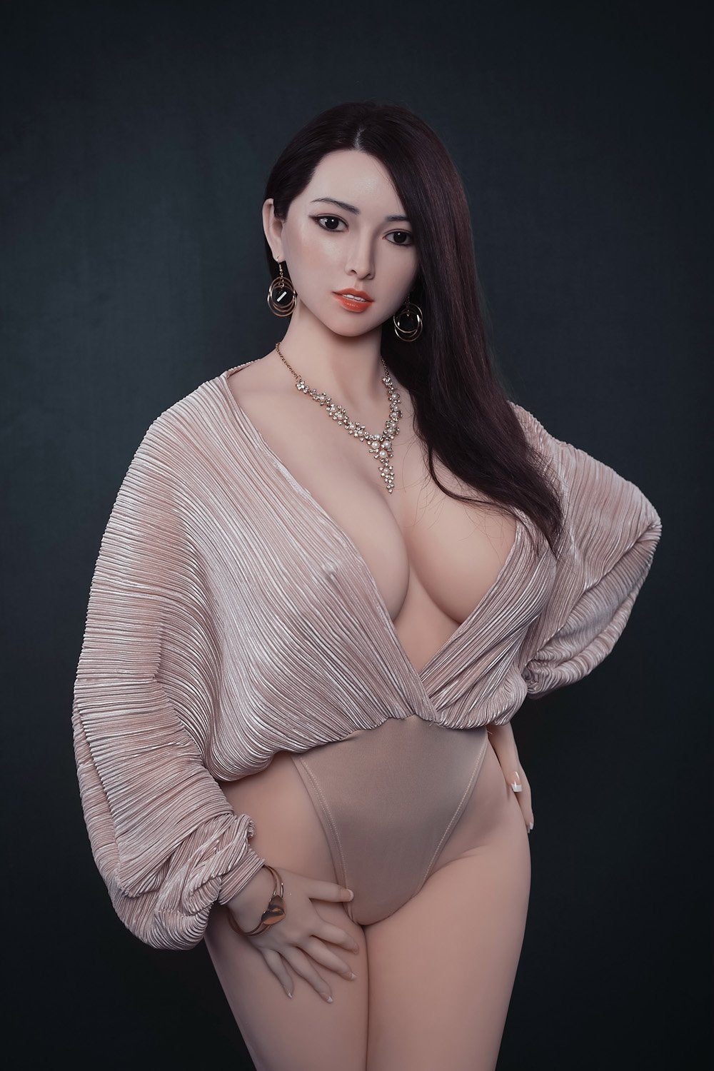 Eleano-166CM(5.4ft) silicone head sex doll for men-SexDolls Station