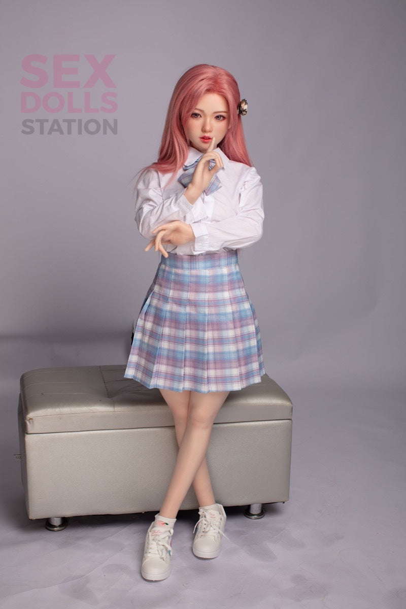 Saku Realistic Asian TPE Silicone Head Sex Small Doll