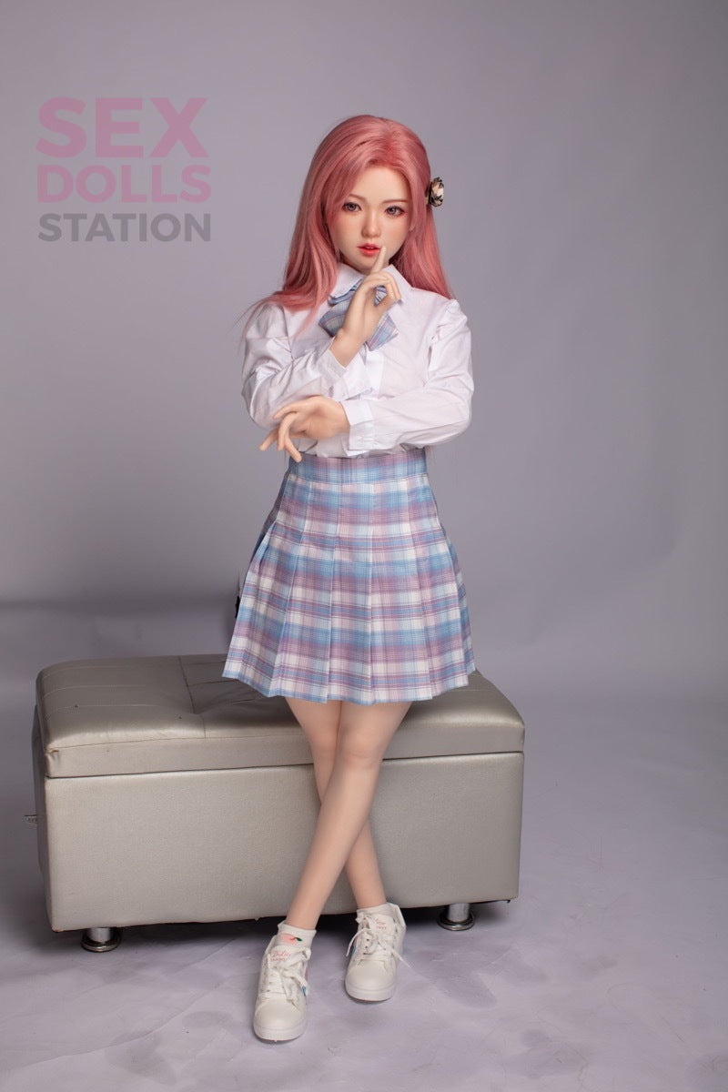 Saku- Realistic Asian TPE Silicone Head Sex Small Doll In Stock US-SexDolls Station