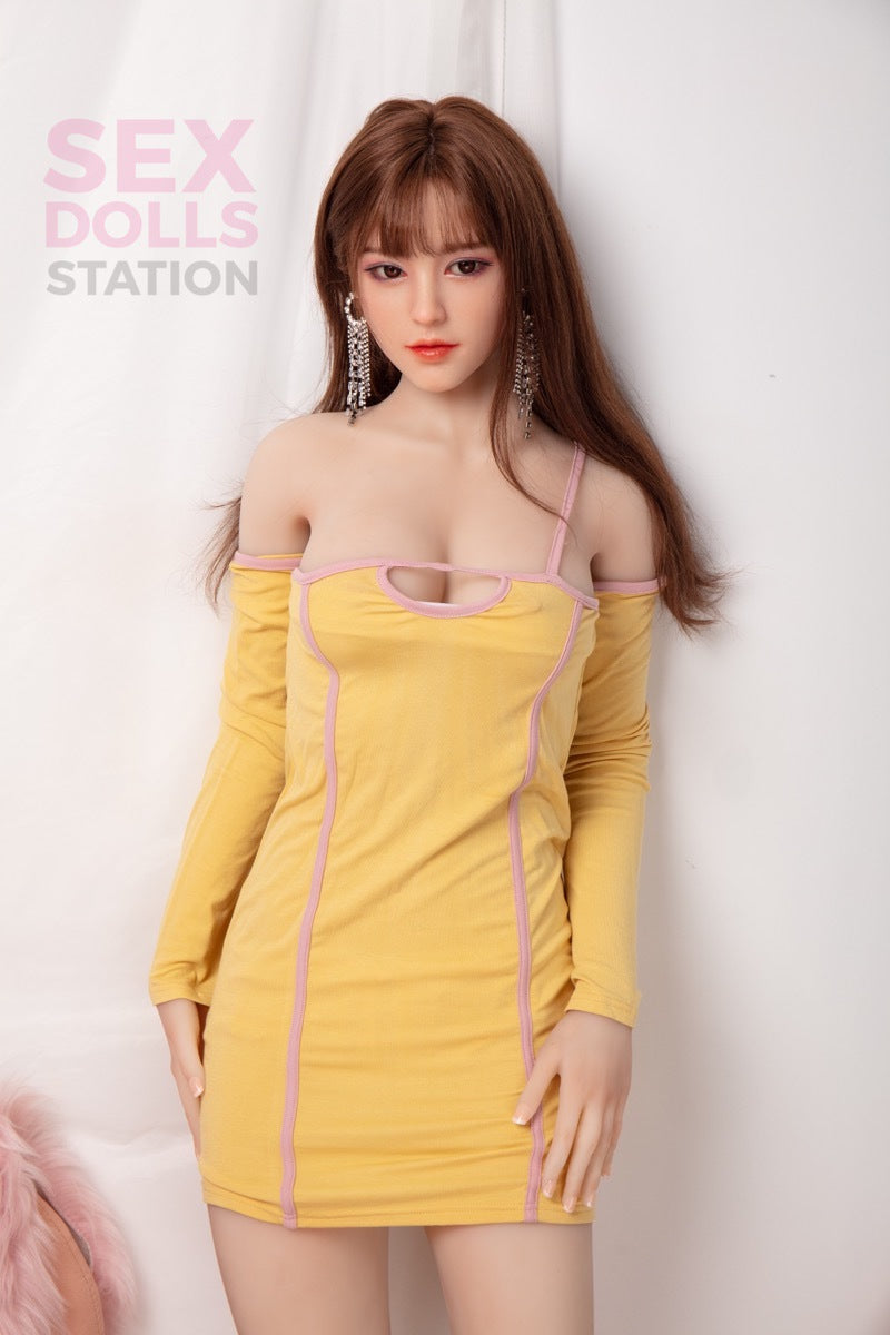 Mayuko-160CM Beautiful Asian Girl TPE Silicone Head Sex Doll Sexdolls Station