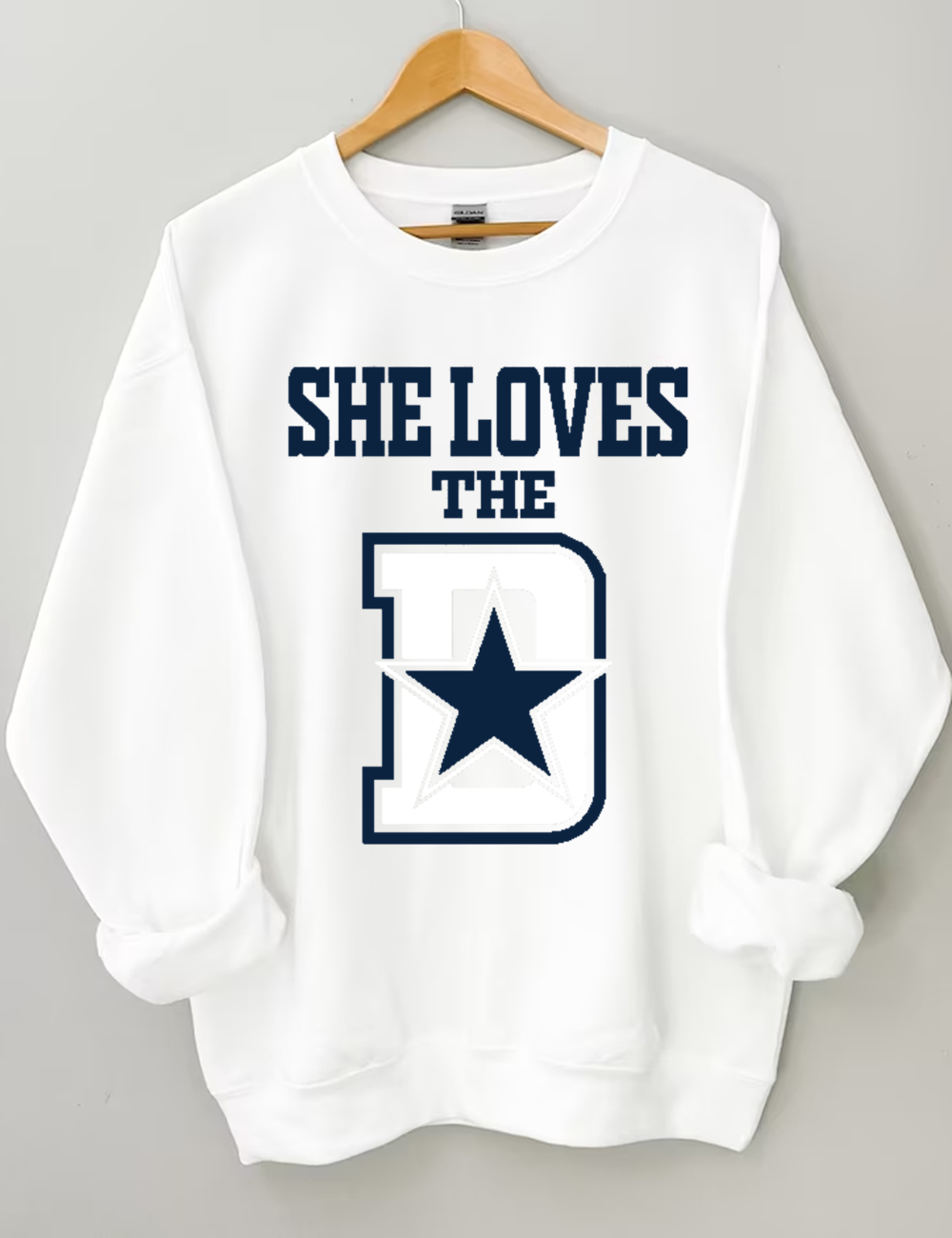 She Loves The Dallas Cowboys Sweatshirt