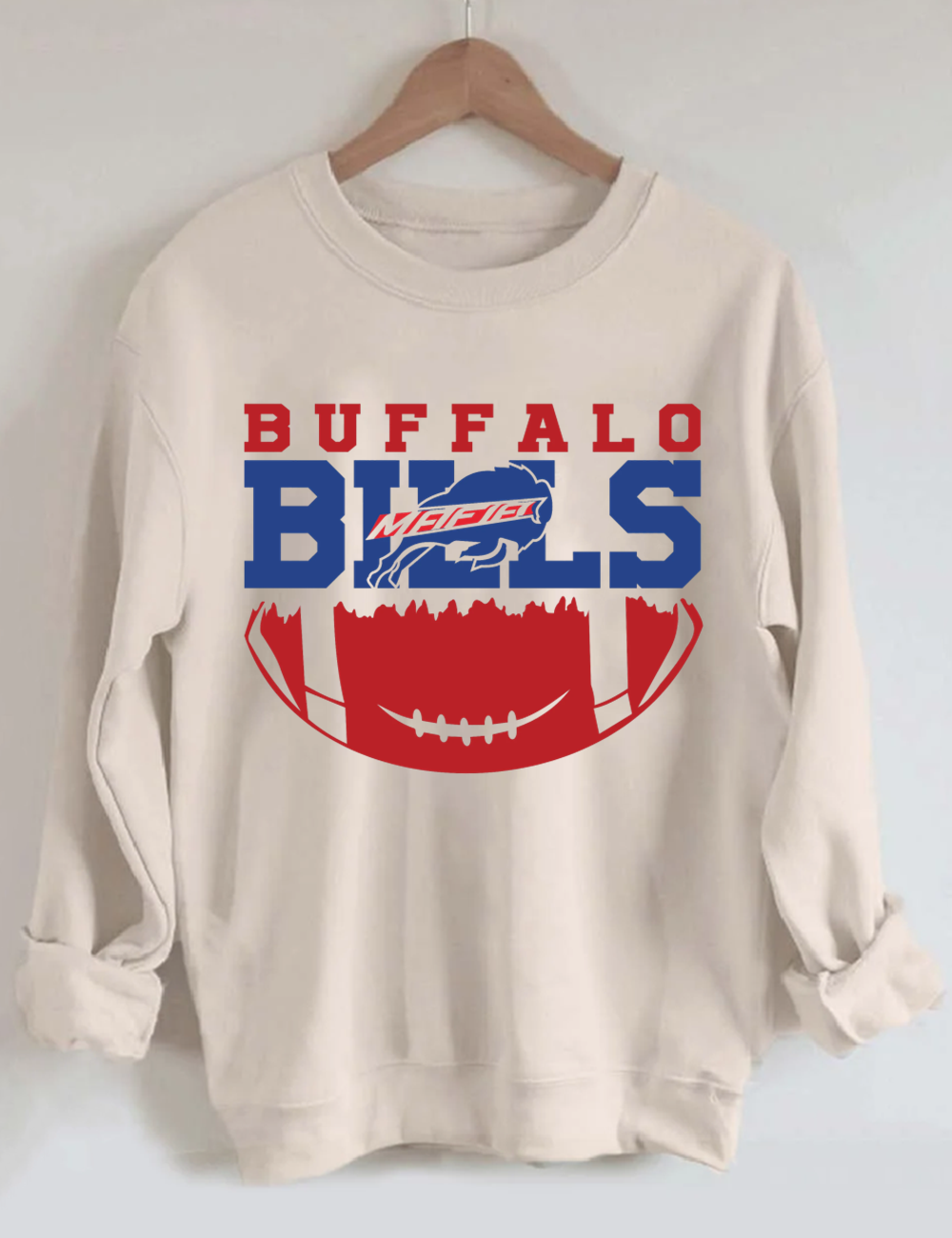 Bills Heart Football Sweatshirt