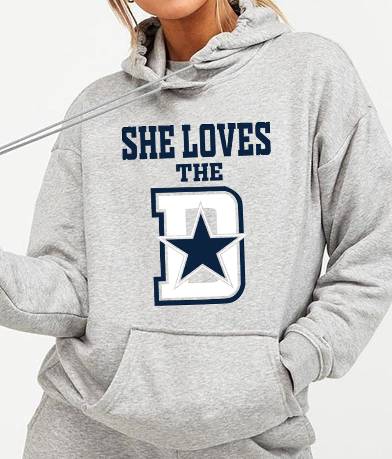 She Love The Cowboys Football Hoodie