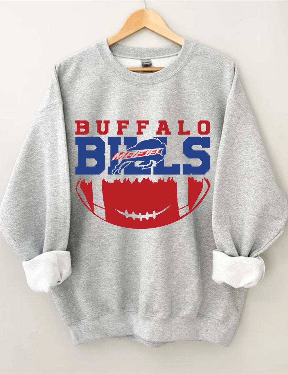 Bills Heart Football Sweatshirt