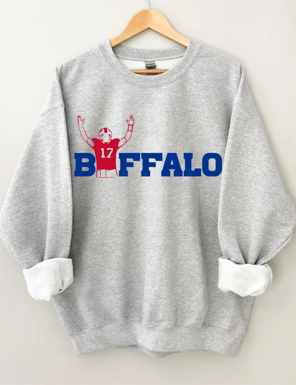 Buffalo Bills 17 Football Sweatshirt