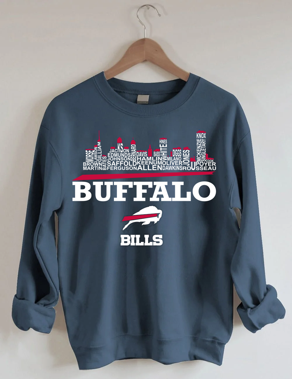 Buffalo Bills Names Football Sweatshirt