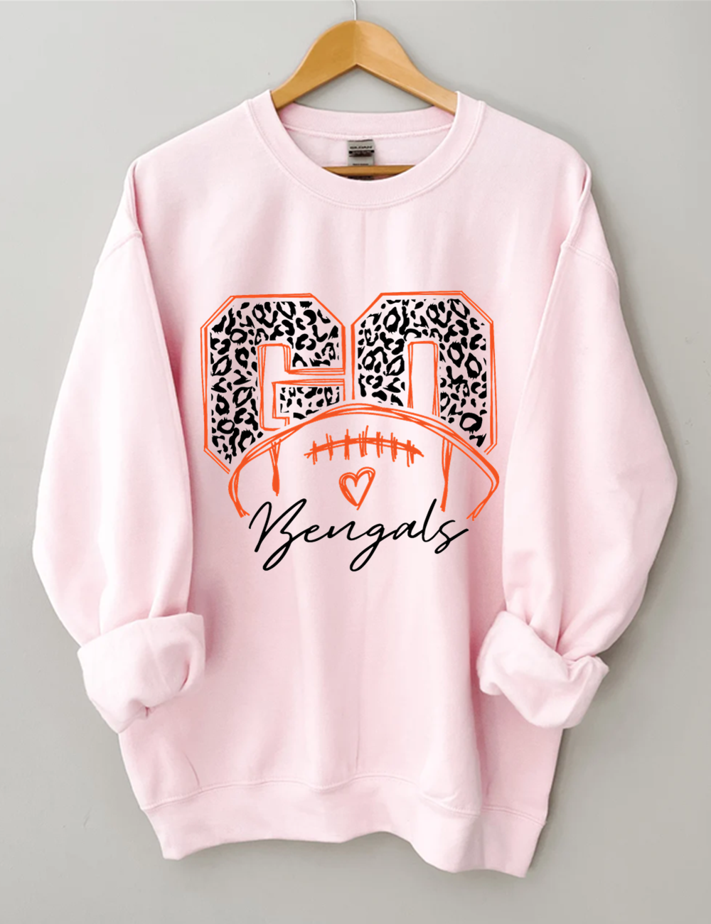 Leapord Go Bengals Football Sweatshirt