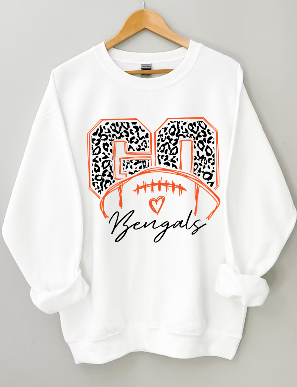 Leapord Go Bengals Football Sweatshirt
