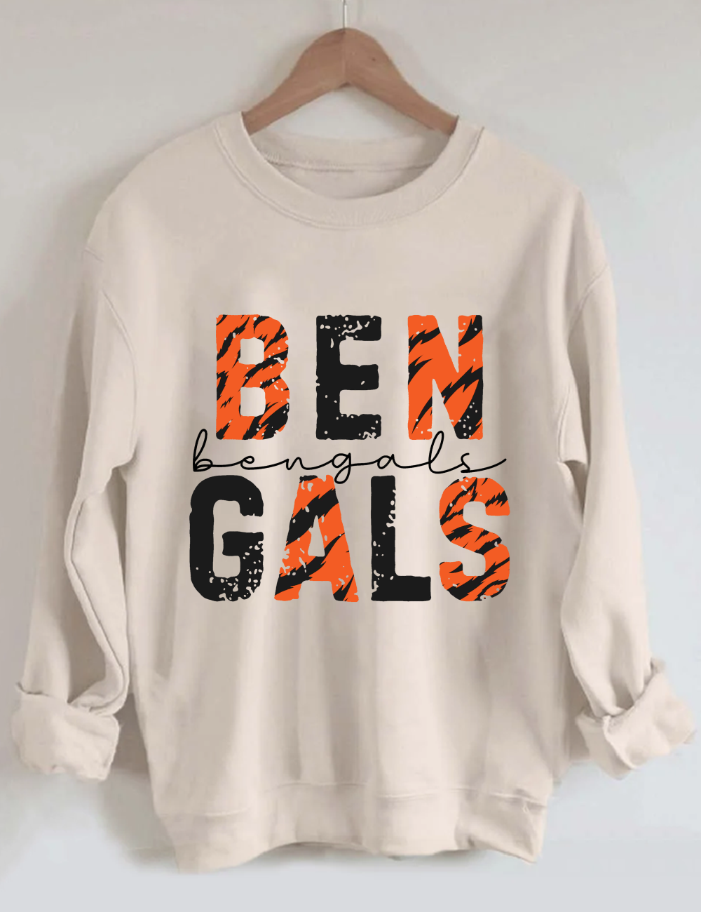 NFL Cincinnati Bengals Women's Halftime Adjustment Long Sleeve Fleece  Hooded Sweatshirt - S