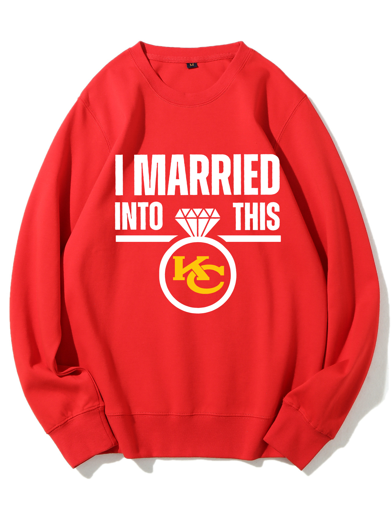 KC Heart Football Sweatshirt