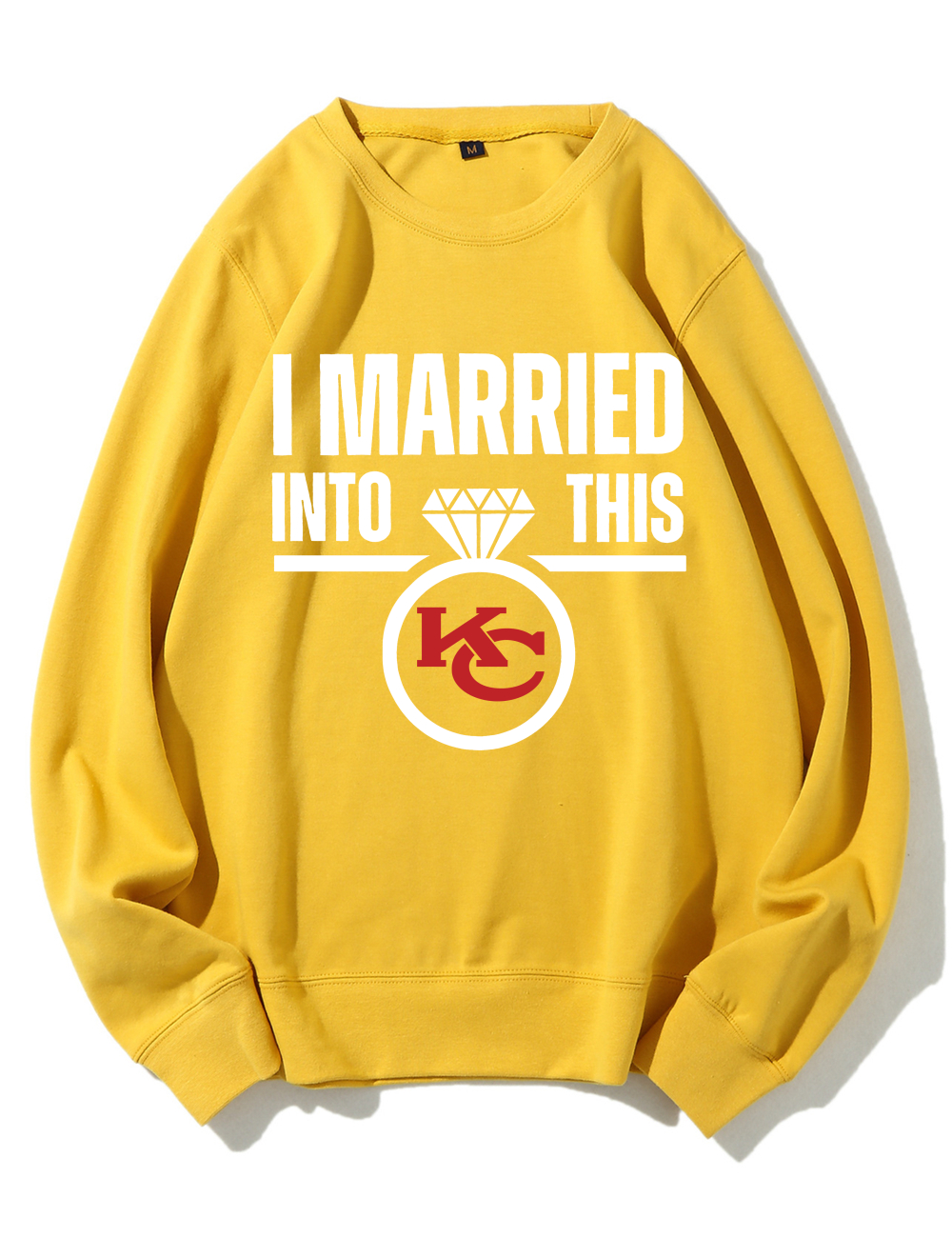 KC Heart Football Sweatshirt