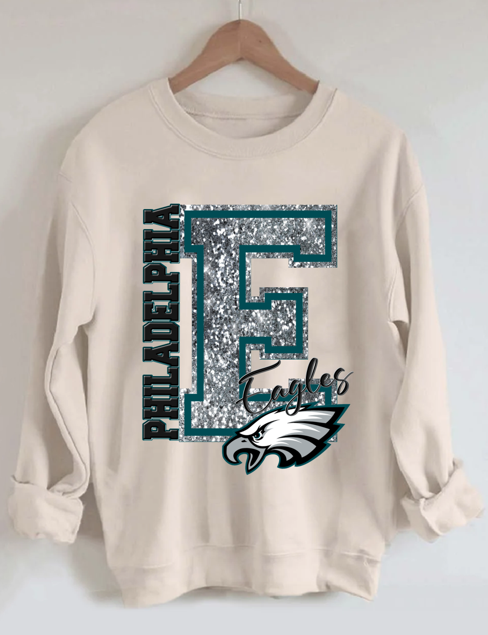 Bling Philadelphia Eagles Football Sweatshirt