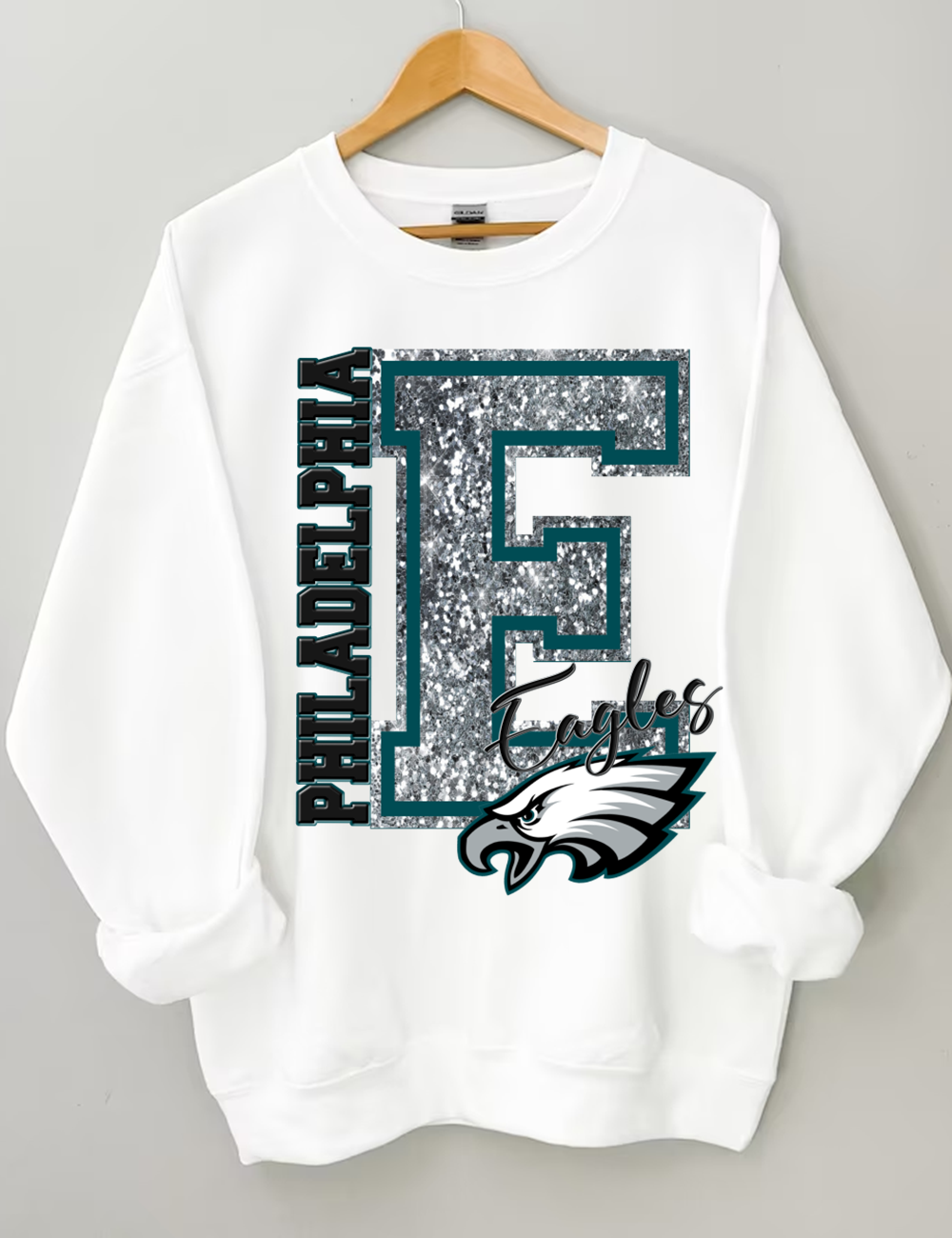 Bling Philadelphia Eagles Football Sweatshirt