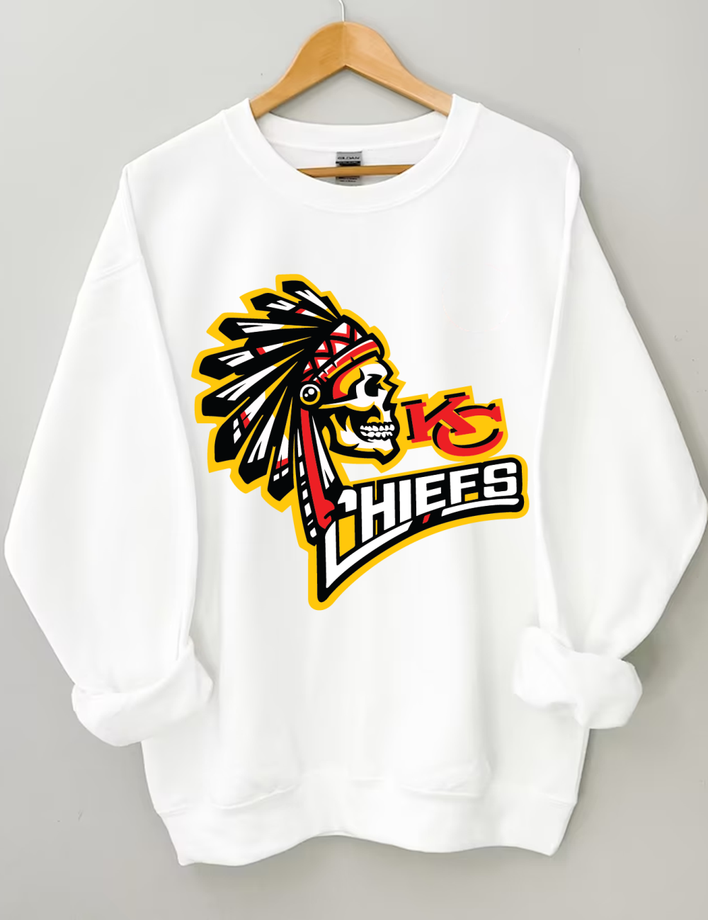 Retro KC Chiefs Football Sweatshirt