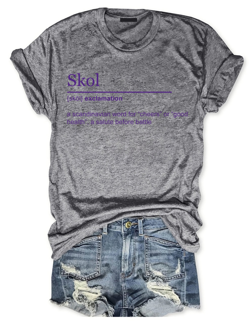 Minnesota Vikings Skol Football T-Shirt