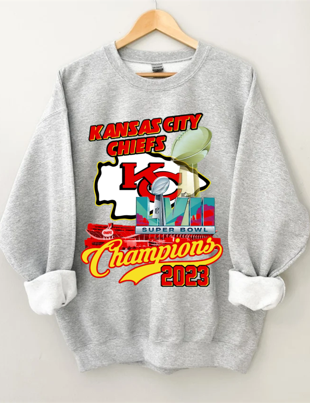 Kansas City SB Champs Football Sweatshirt