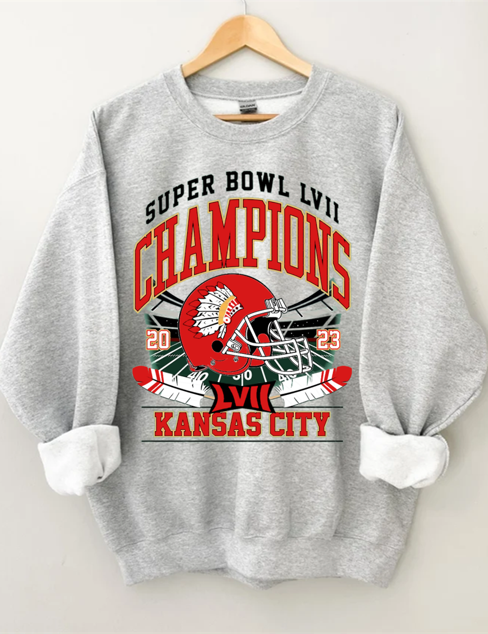 Kansas City SB Champs Football Sweatshirt