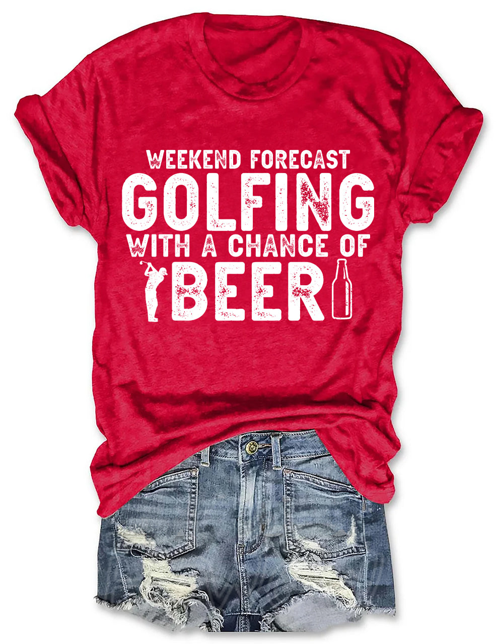 Weekend Forecast Golfing T-shirt