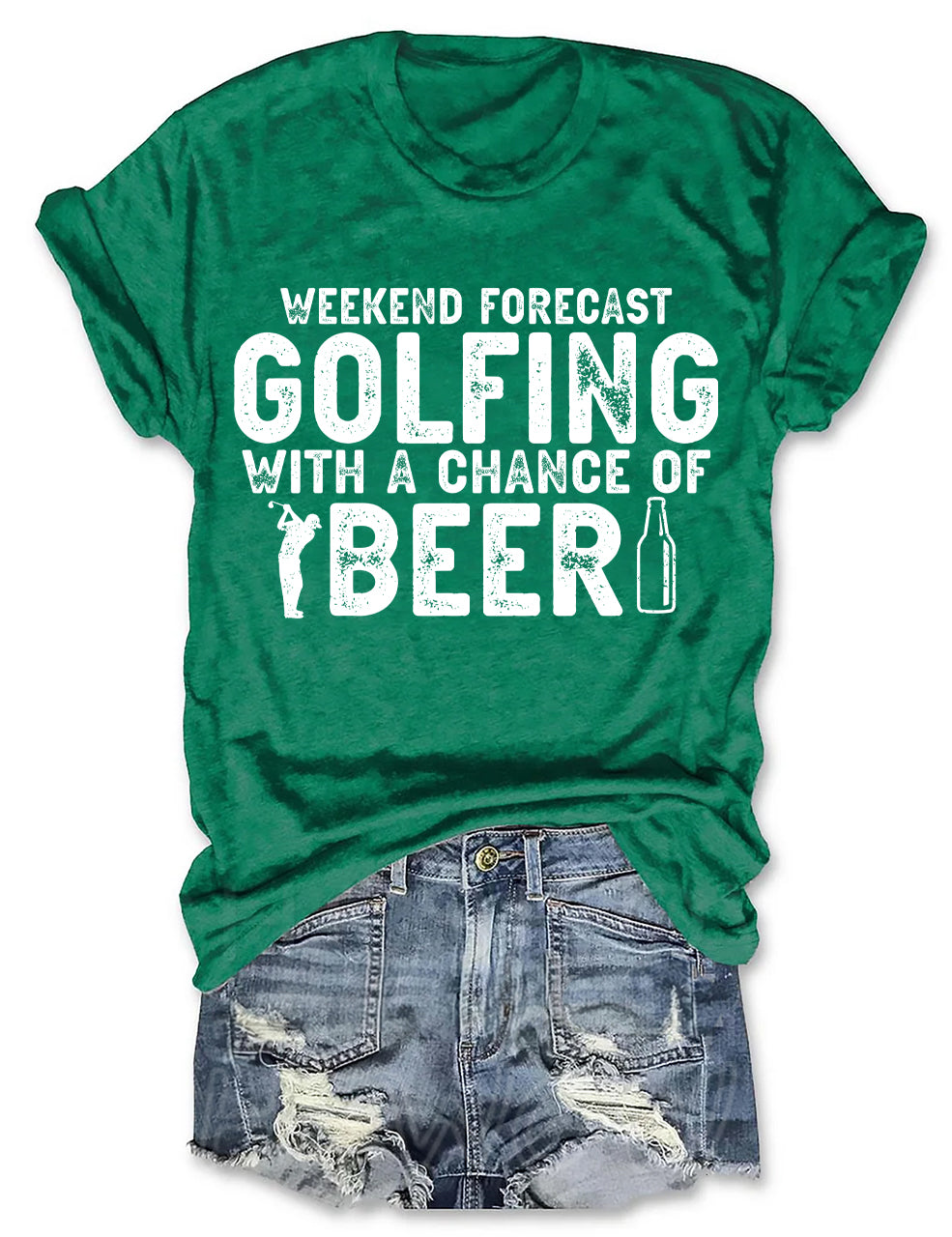 Weekend Forecast Golfing T-shirt