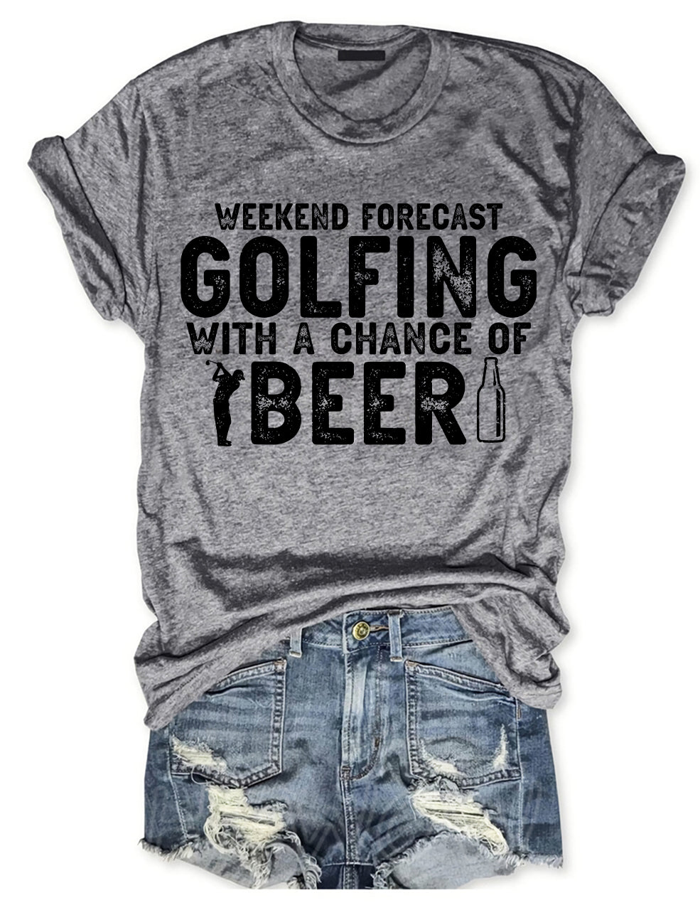 Weekend Forecast Golfing T-shirt