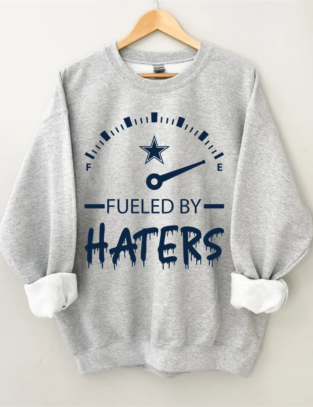 Dallas Cowboys Fueled by Haters T-shirt Logo Free Shipping 