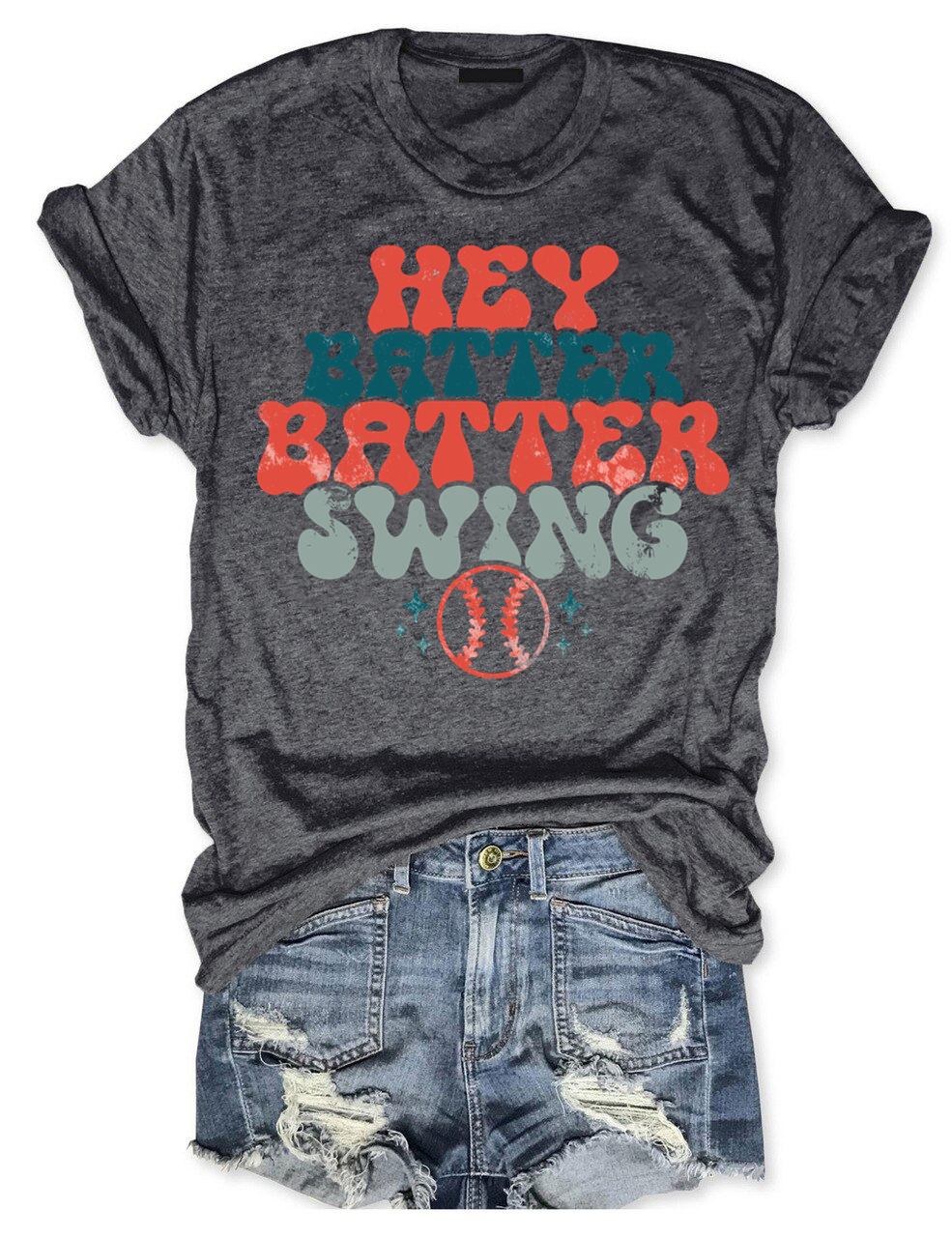 Hey Batter Batter Swing Baseball T-shirt