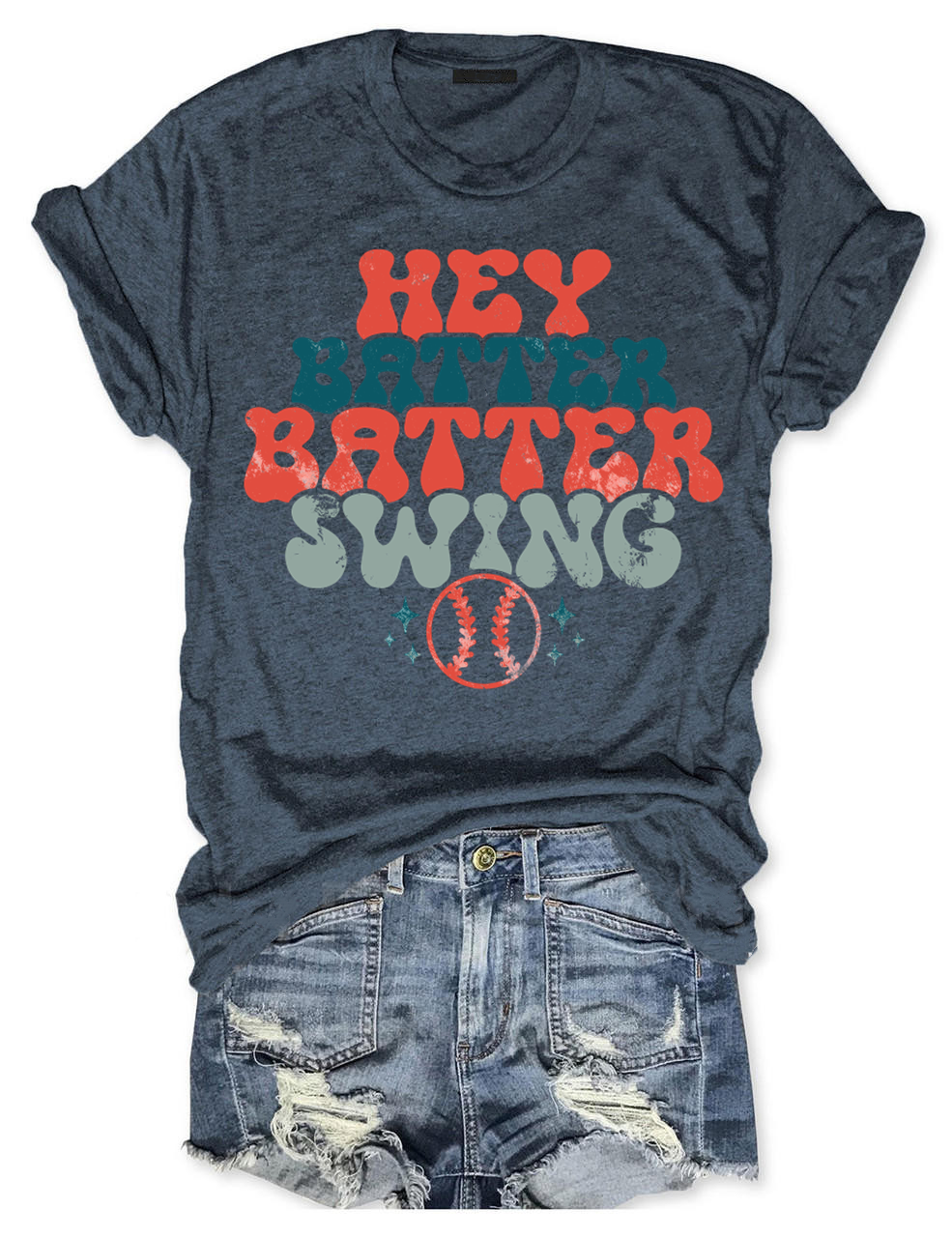 Hey Batter Batter Swing Baseball T-shirt